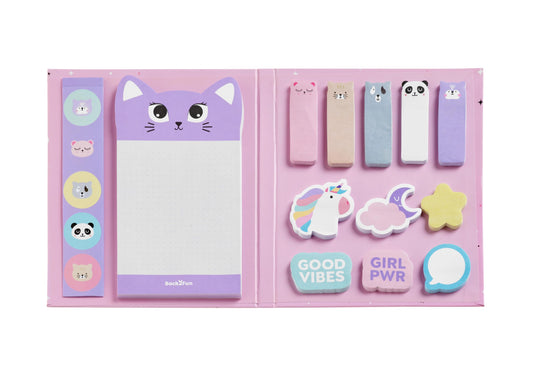 Back2fun Libreta de notas adhesivas Gato