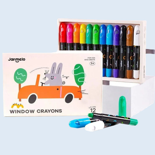 Jar Melo Crayones para cristales, azulejos y papel 6 o 12 colores