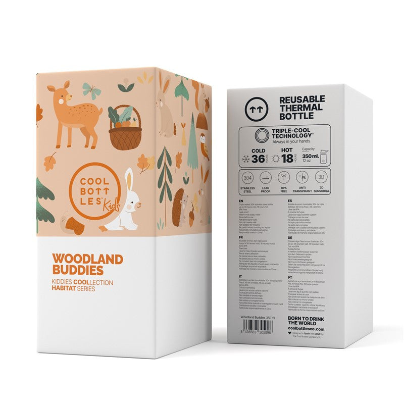 Cool Bottles Botella térmica 350 ml Kiddie Woodland buddies