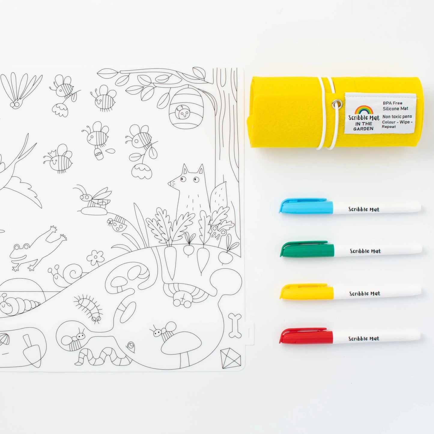 Scribble Mat Tapete de silicona para colores
