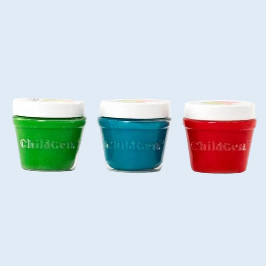 ChildGen Plastilina Verde, azul y rojo