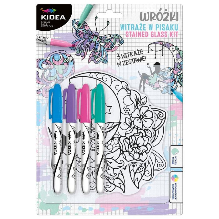 Set rotuladores para cristales con dibujos