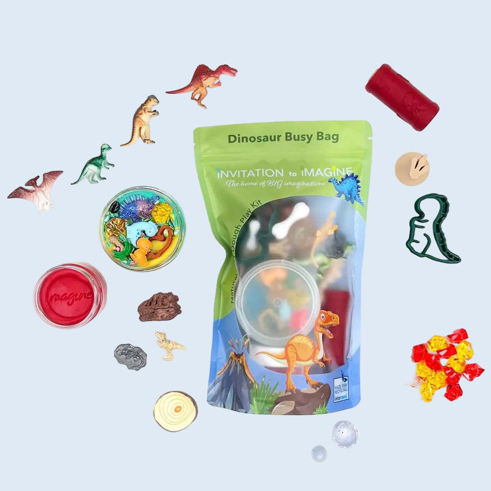 Invitationtoimagine Busy bag Dinosaur