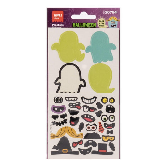 Apli kids Pegatinas Halloween DIY fantasmas