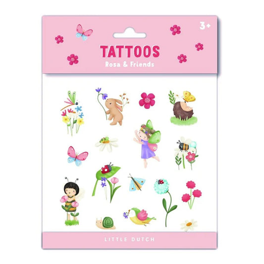 Little Dutch Tatuajes Rosa & Friends