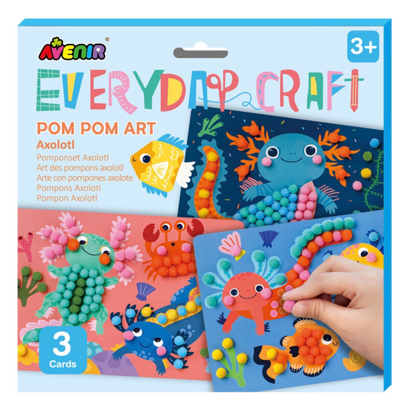 Avenir Arte con pompones Ajolote