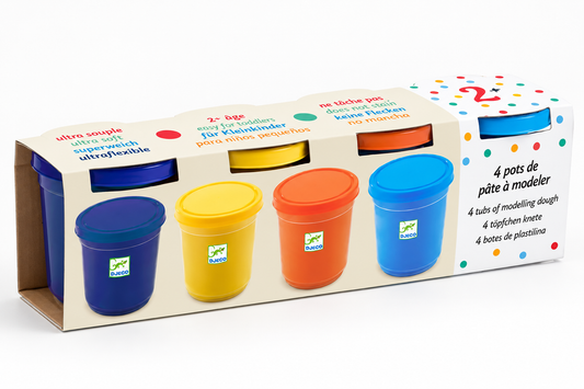 Djeco Plastilina 4 colores naturaleza