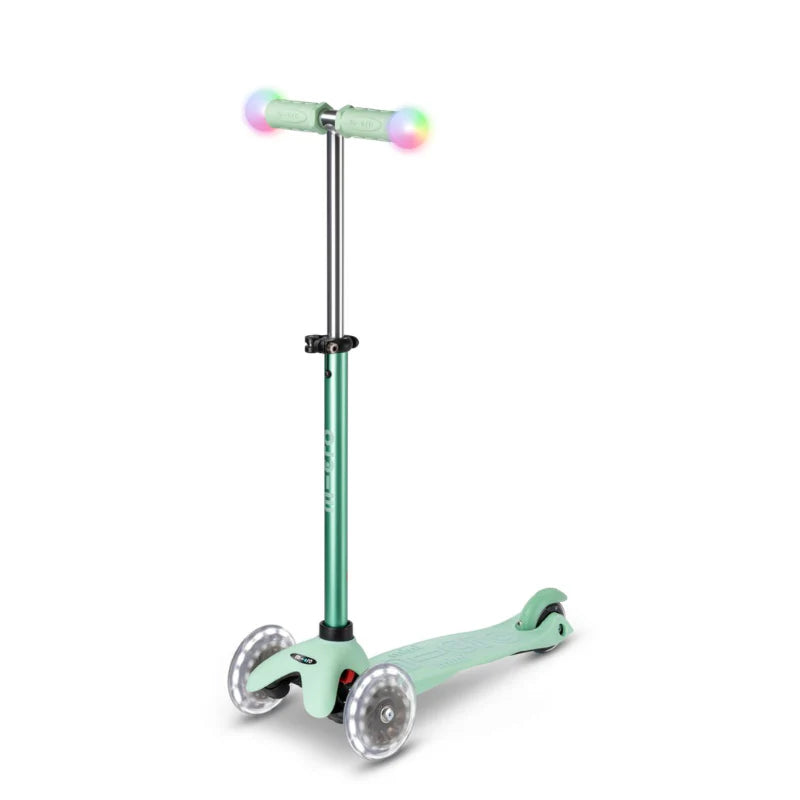 Micro Patinete Mini2Grow Deluxe Magic Led Menta