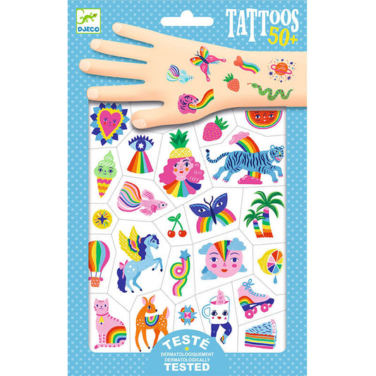Djeco Tatuajes Temporales Arco iris