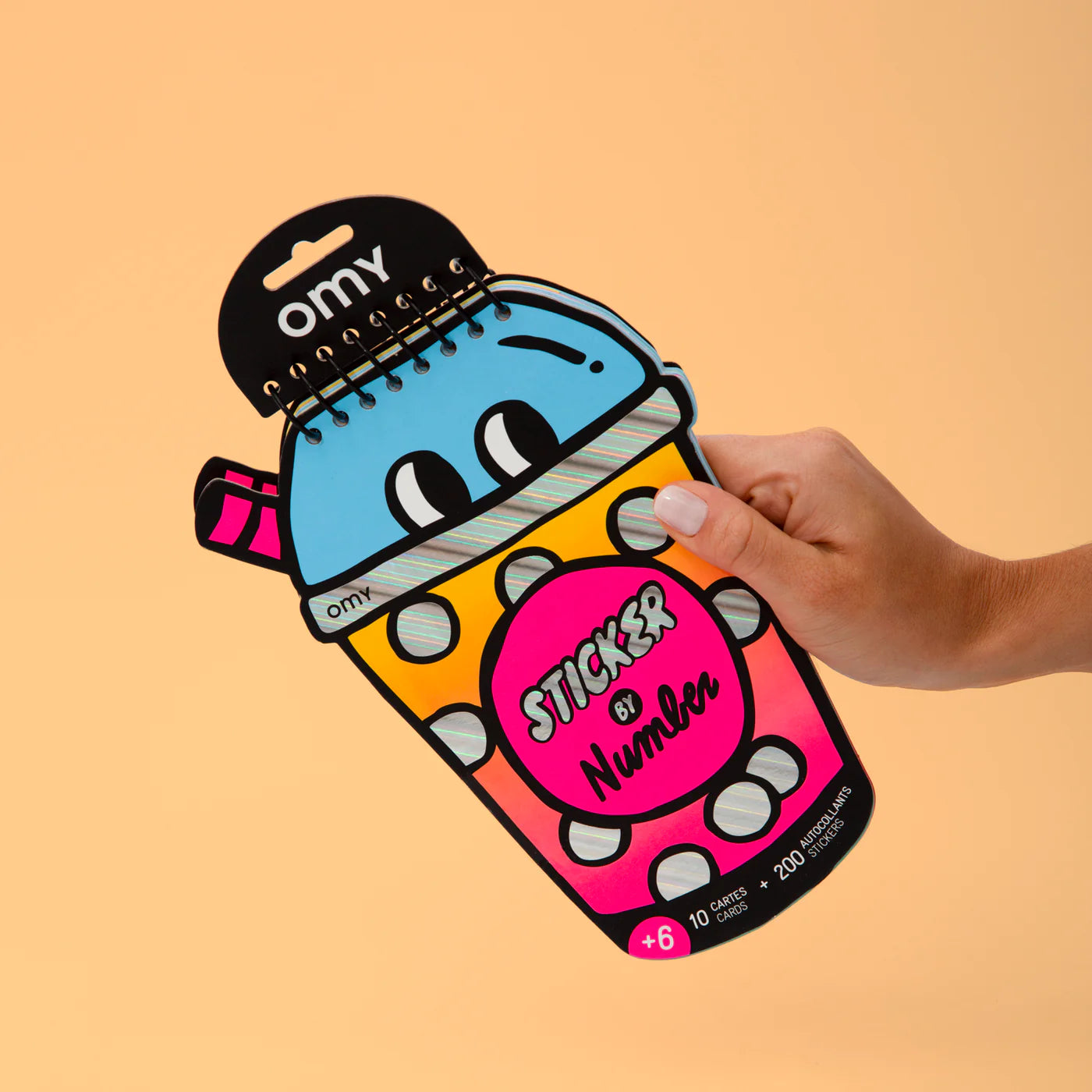 Omy Libreta de pegatinas enumeradas Bubble Tea