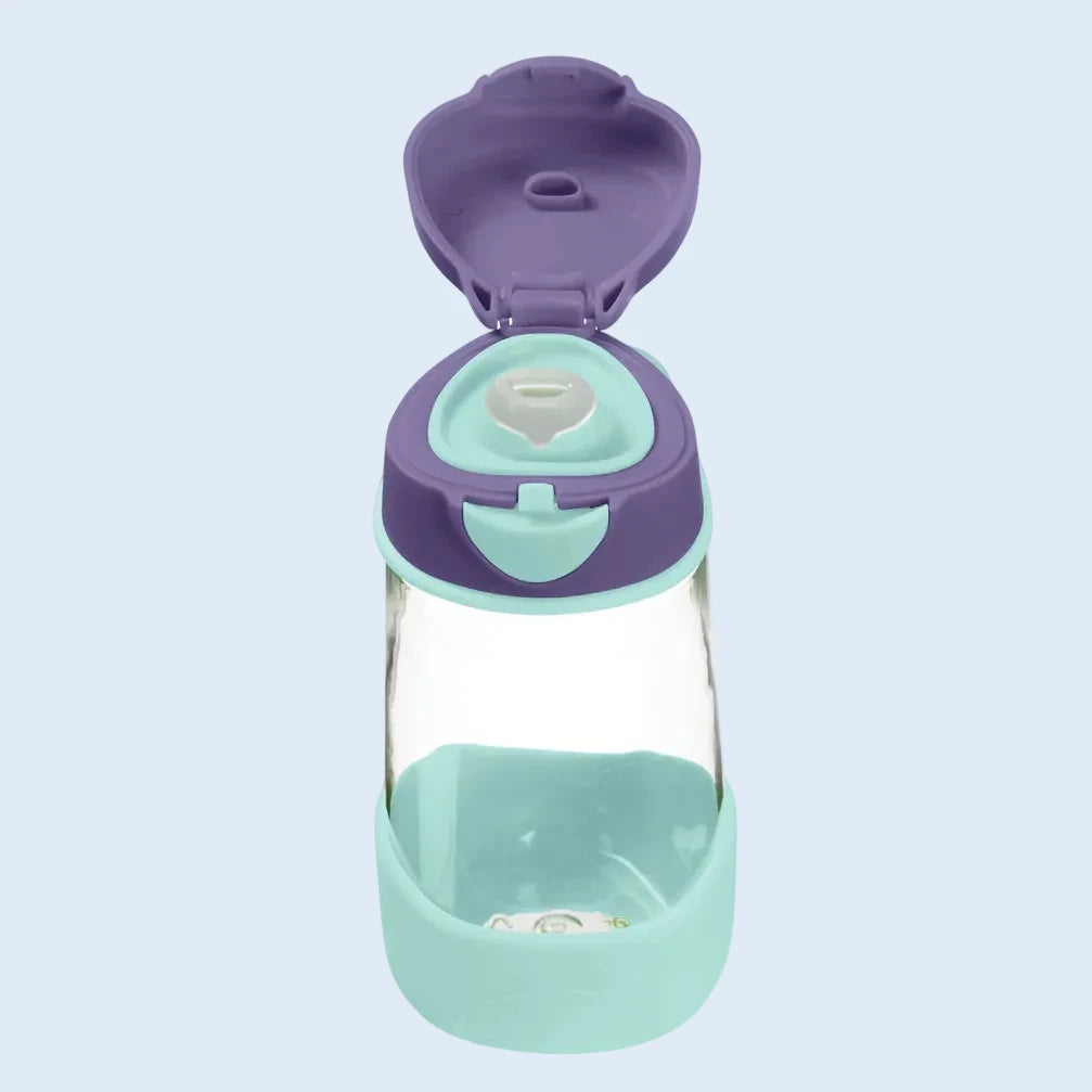 B.box Botella tritán con boquilla 450 ml Lilac Pop