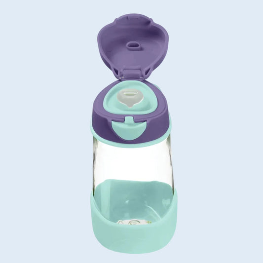B.box Botella tritán con boquilla 450 ml Lilac Pop