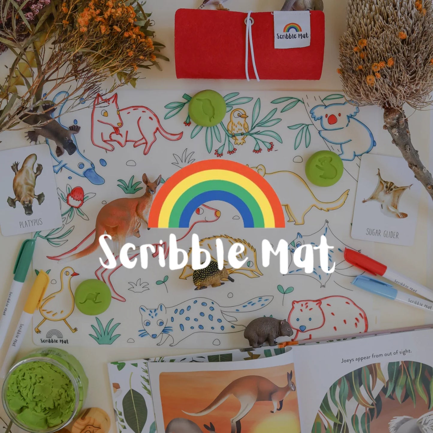 Scribble Mat Tapete de silicona para colores