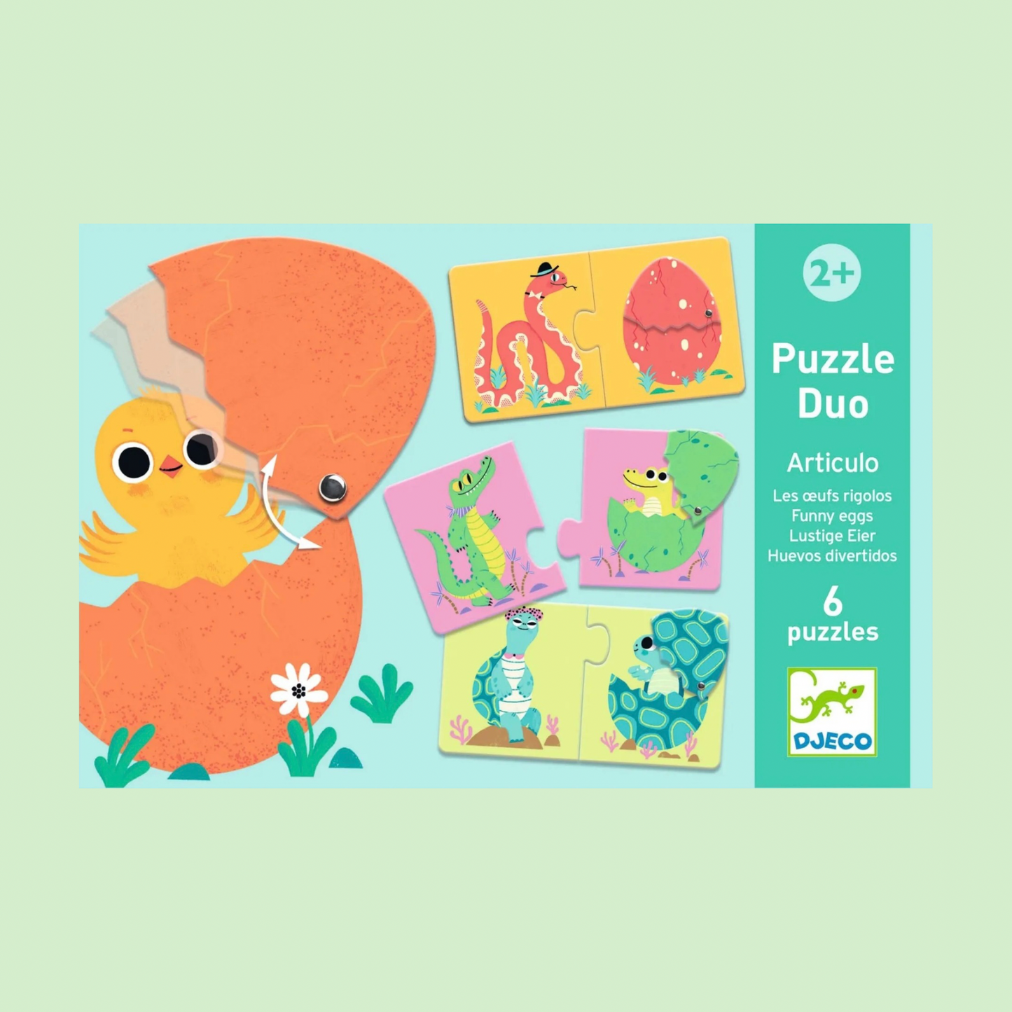 Djeco Puzzle Duo Huevos divertidos