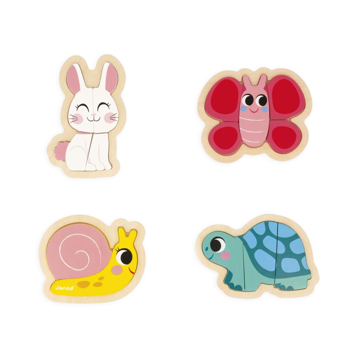 Janod Puzzles encajables evolutivos Jardín