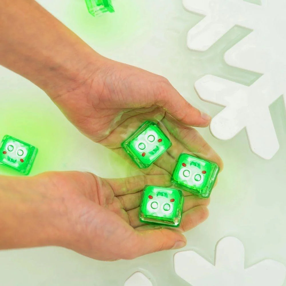 Glopals Cubos de luz Verde Christmas