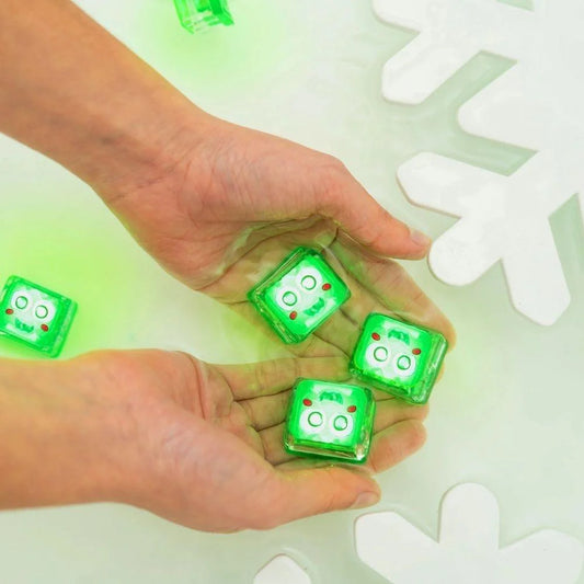 Glopals Cubos de luz Verde Christmas