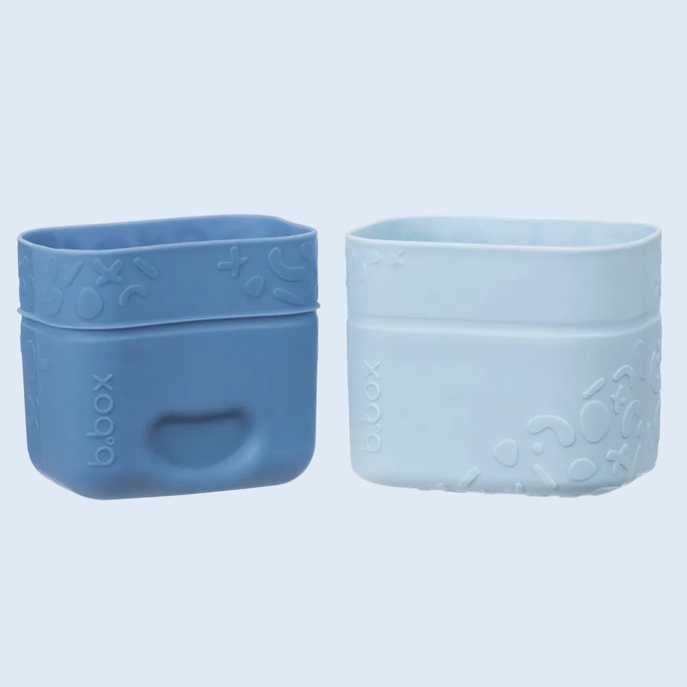 B.box Set vasito snack de silicona Ocean
