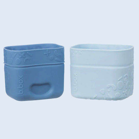 B.box Set vasito snack de silicona Ocean