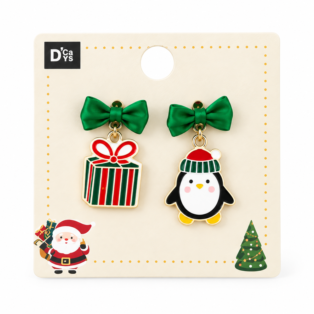 Pendientes navideños