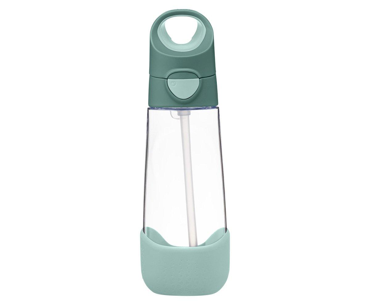 B.box Botella tritán con pajita 600 ml Emerald Forest