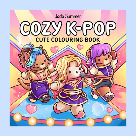 Libro para colorear Cozy K-pop
