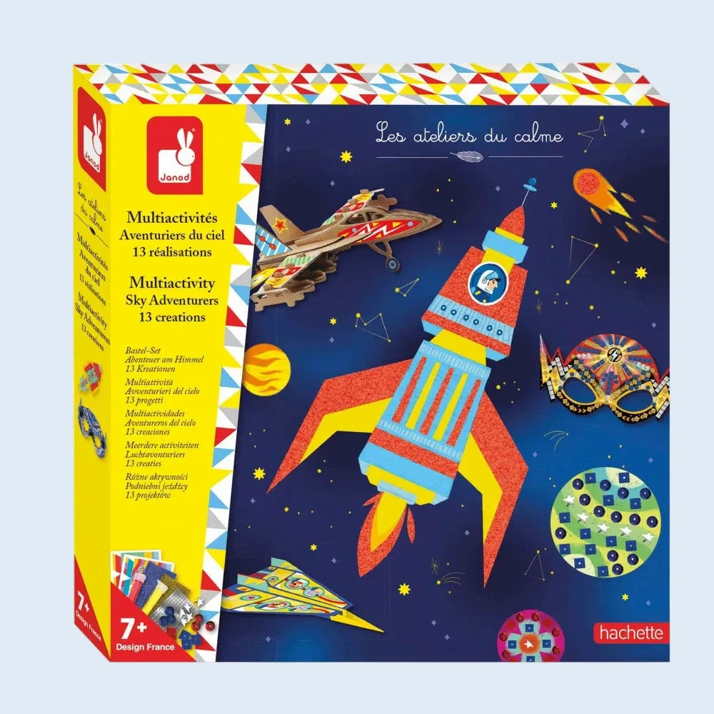 Janod Kit creativo Multiactividades 7 años Aventureros del Cielo