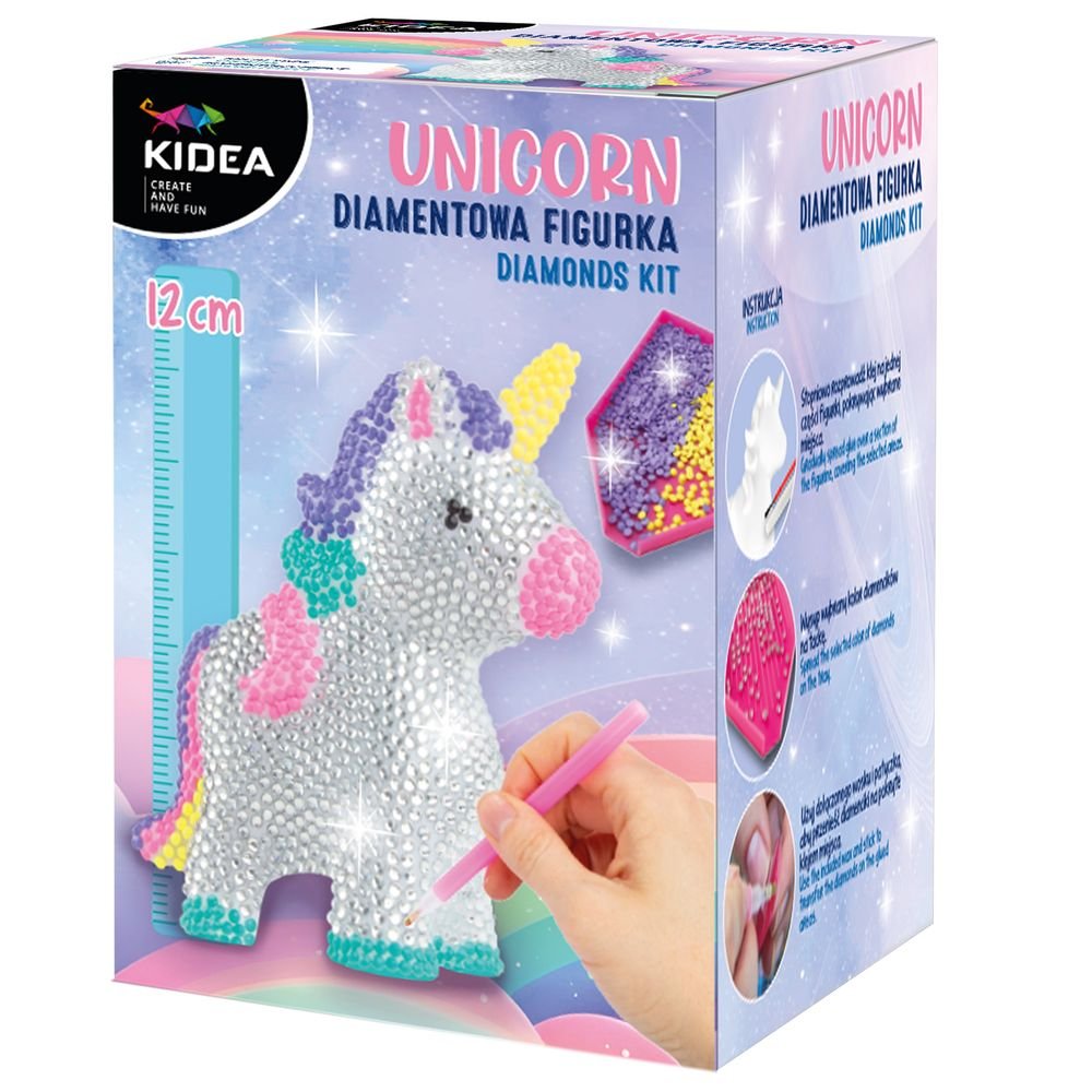 Kidea Figura 3D Unicornio para decorar con diamantes
