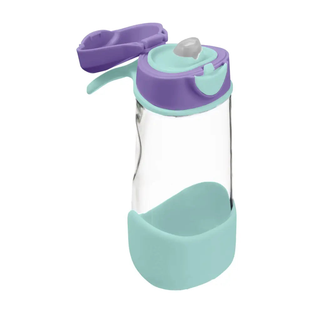 B.box Botella tritán con boquilla 600 ml Lilac Pop