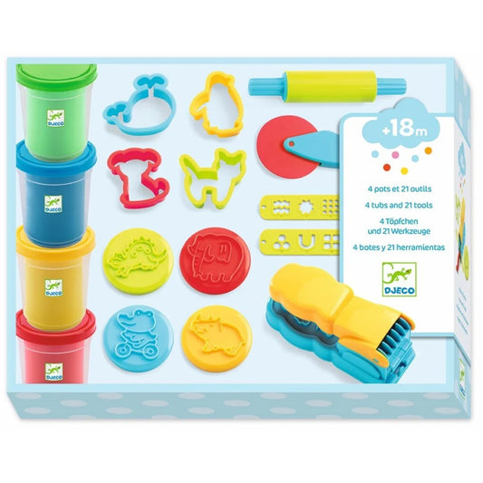 Djeco Baby Pasta de moldear Estuche con accesorios