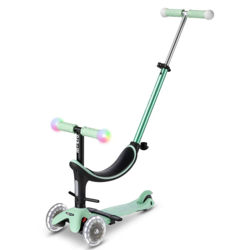 Micro Patinete Mini2Grow Deluxe Magic Led Menta