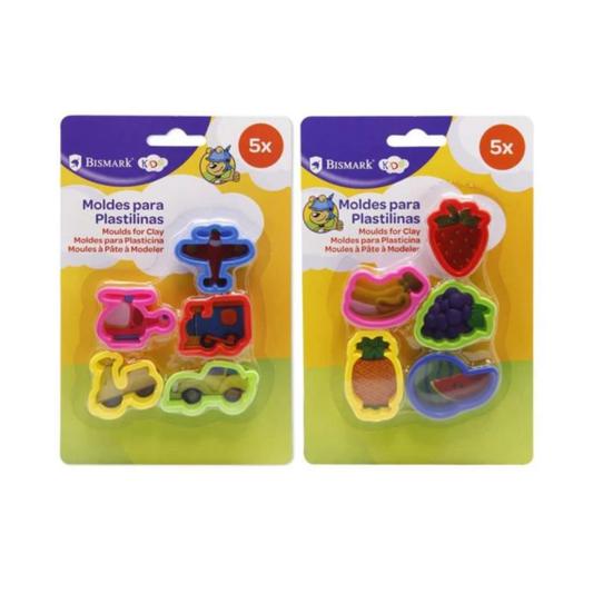 Bismark Pack 5 moldes para plastilina