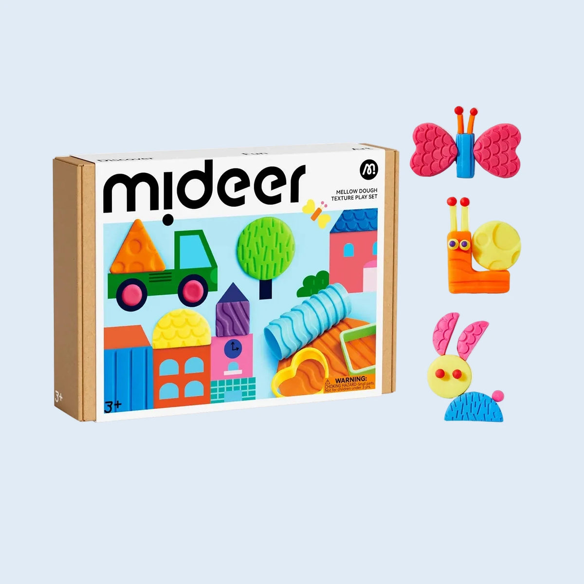 Set plastilina, formas y texturas - Mideer