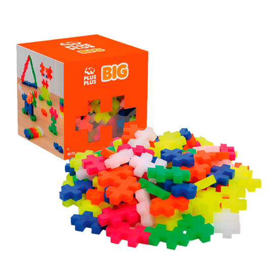 Plus plus Cubo 100 piezas Big Flúor