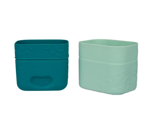 B.box Set vasitos snack de silicona sage