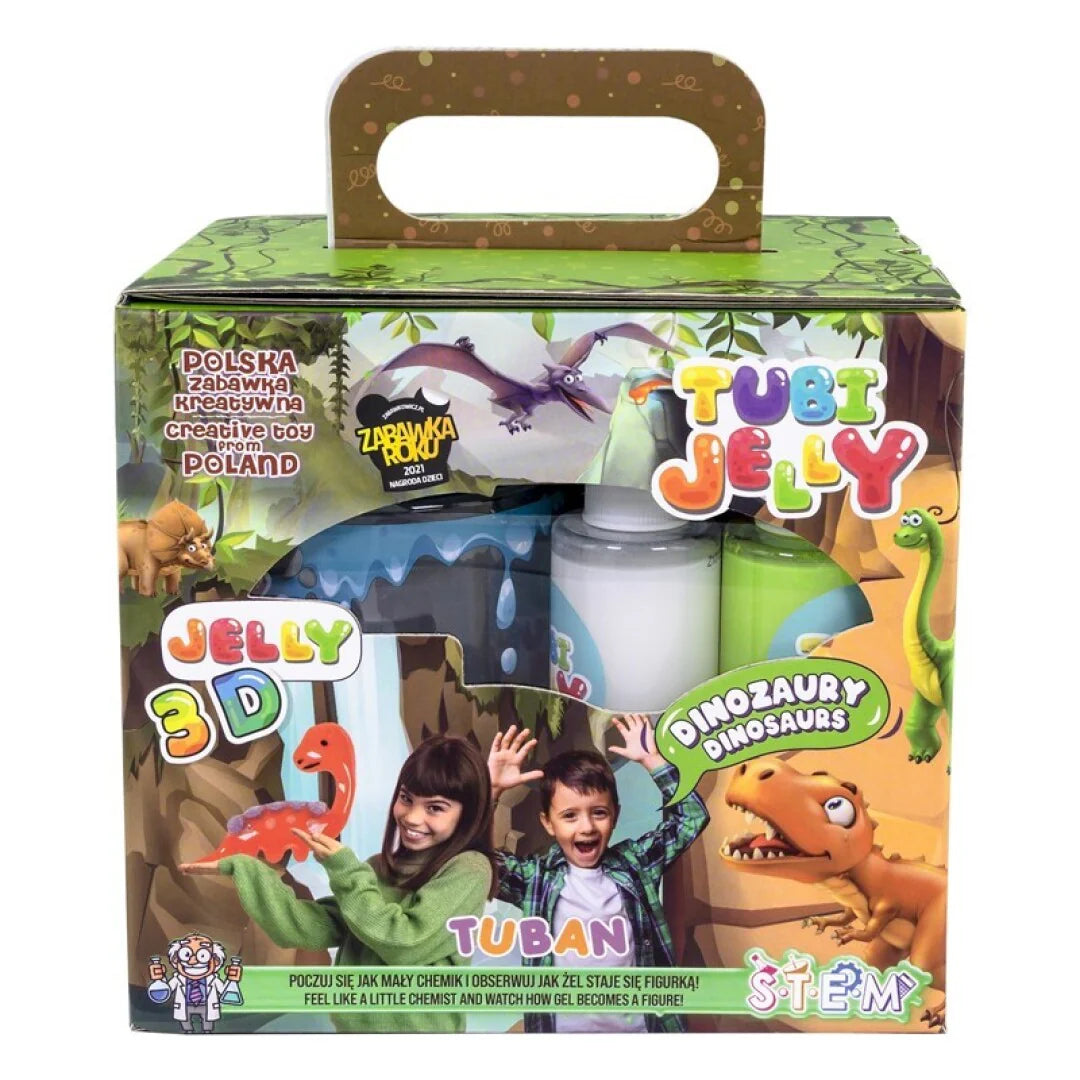Tuban Tubi Jelly Kit gelatina 3D Dinosaurios con acuario