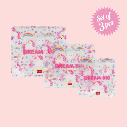 Legami Bolsas aperitivos reutilizables Unicornios