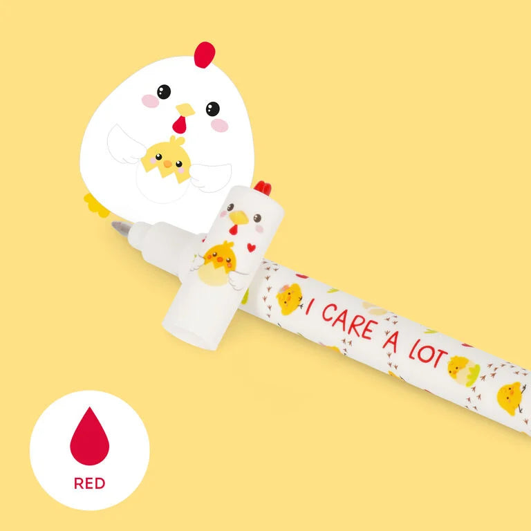 Legami Bolígrafo de gel borrable Gallina