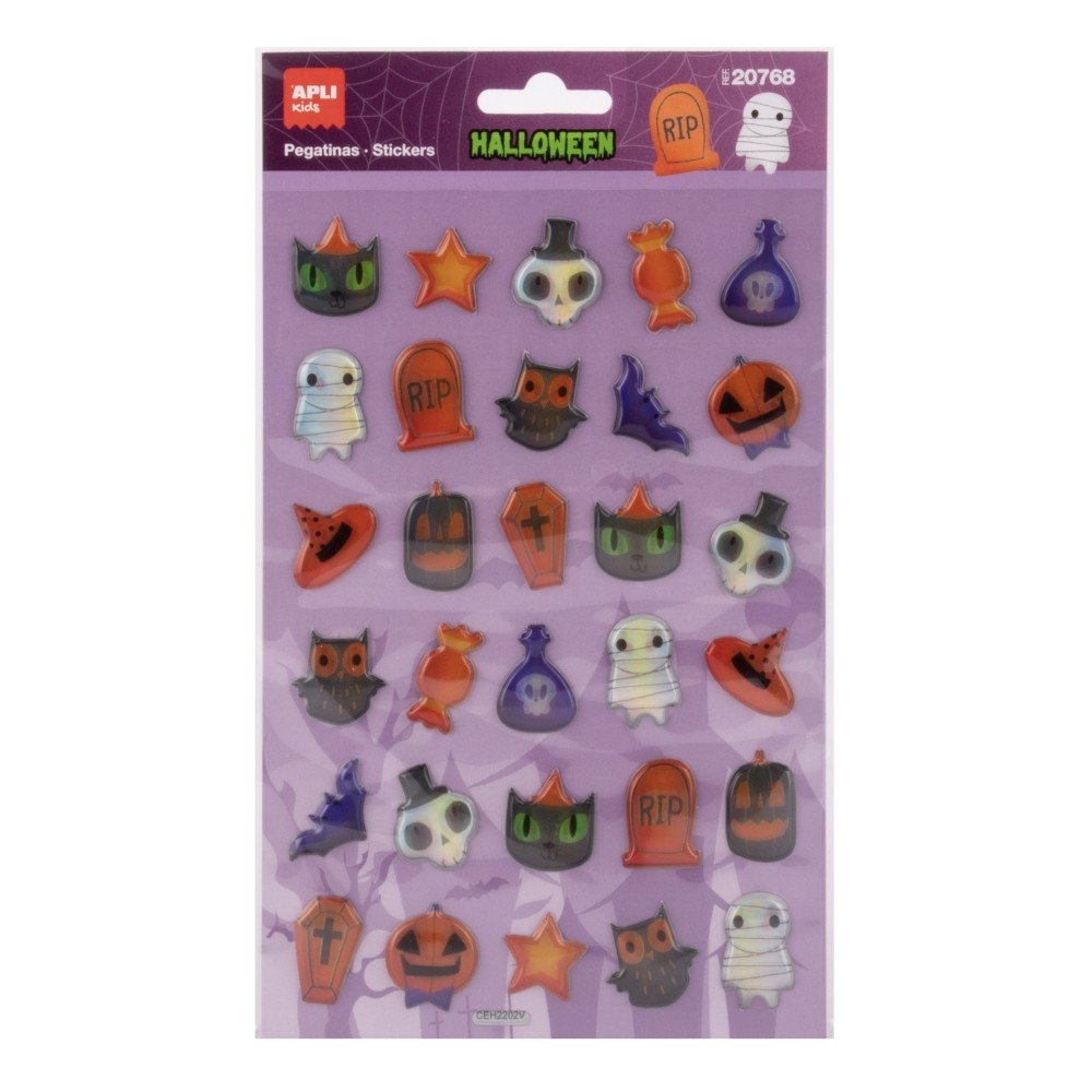Apli kids Pegatinas Halloween Pop up