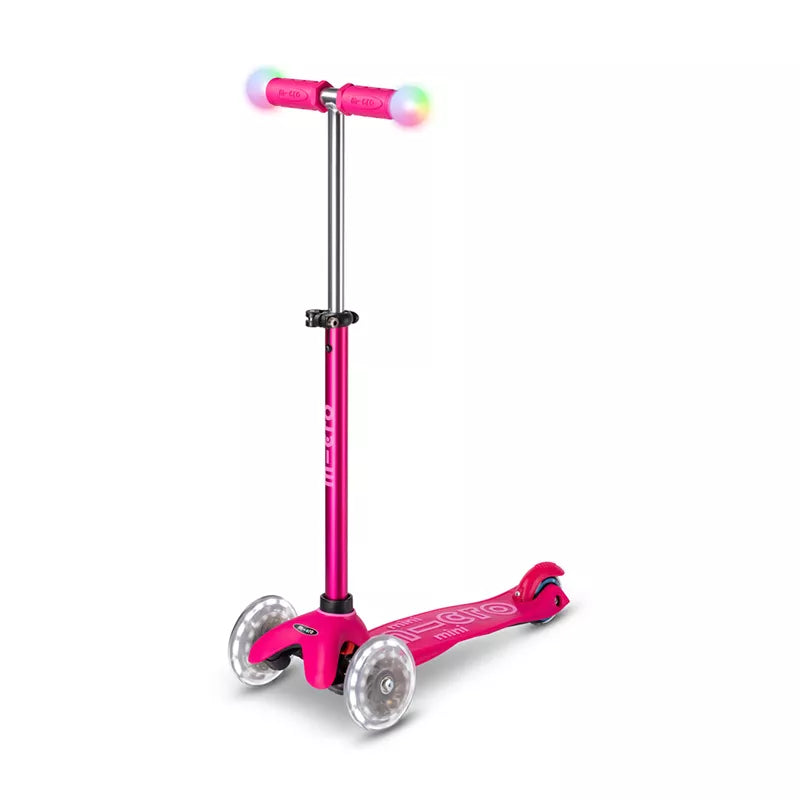 Micro Patinete Mini2grow Deluxe Magic Led Rosa