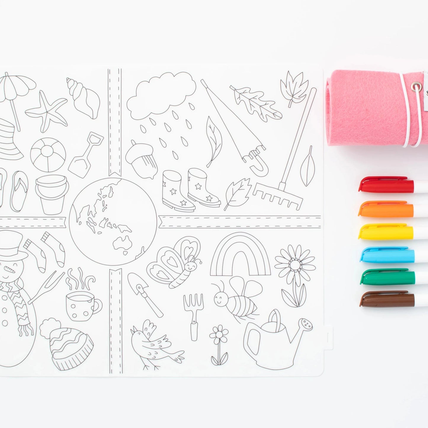 Scribble Mat Tapete de silicona para colores