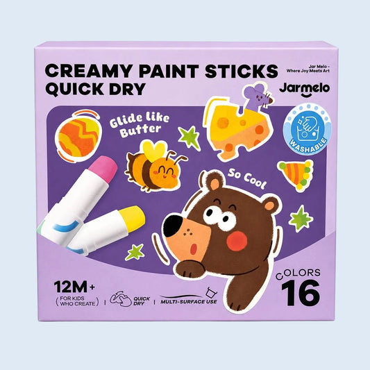 Jar Melo Temperas sólidas Secado ultrarápido 16 colores