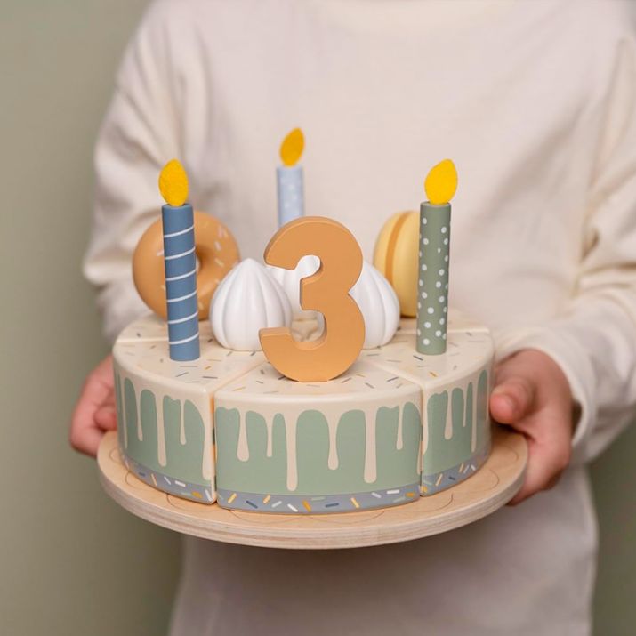 Little Dutch Tarta de cumpleaños Tonos azules