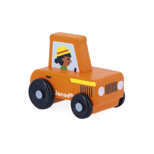 Janod Cross Roads Tractor naranja