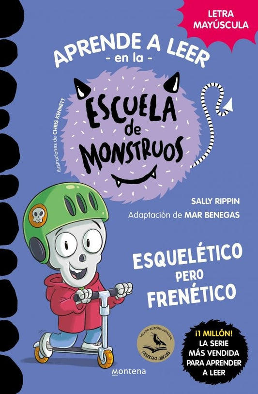 Aprende a leer en la escuela de monstruos 21 Esquelético pero frenético