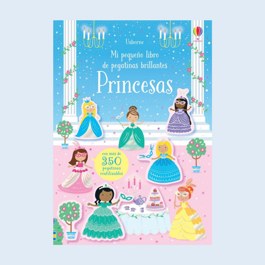 Mi pequeño libro de pegatinas brillantes Princesas