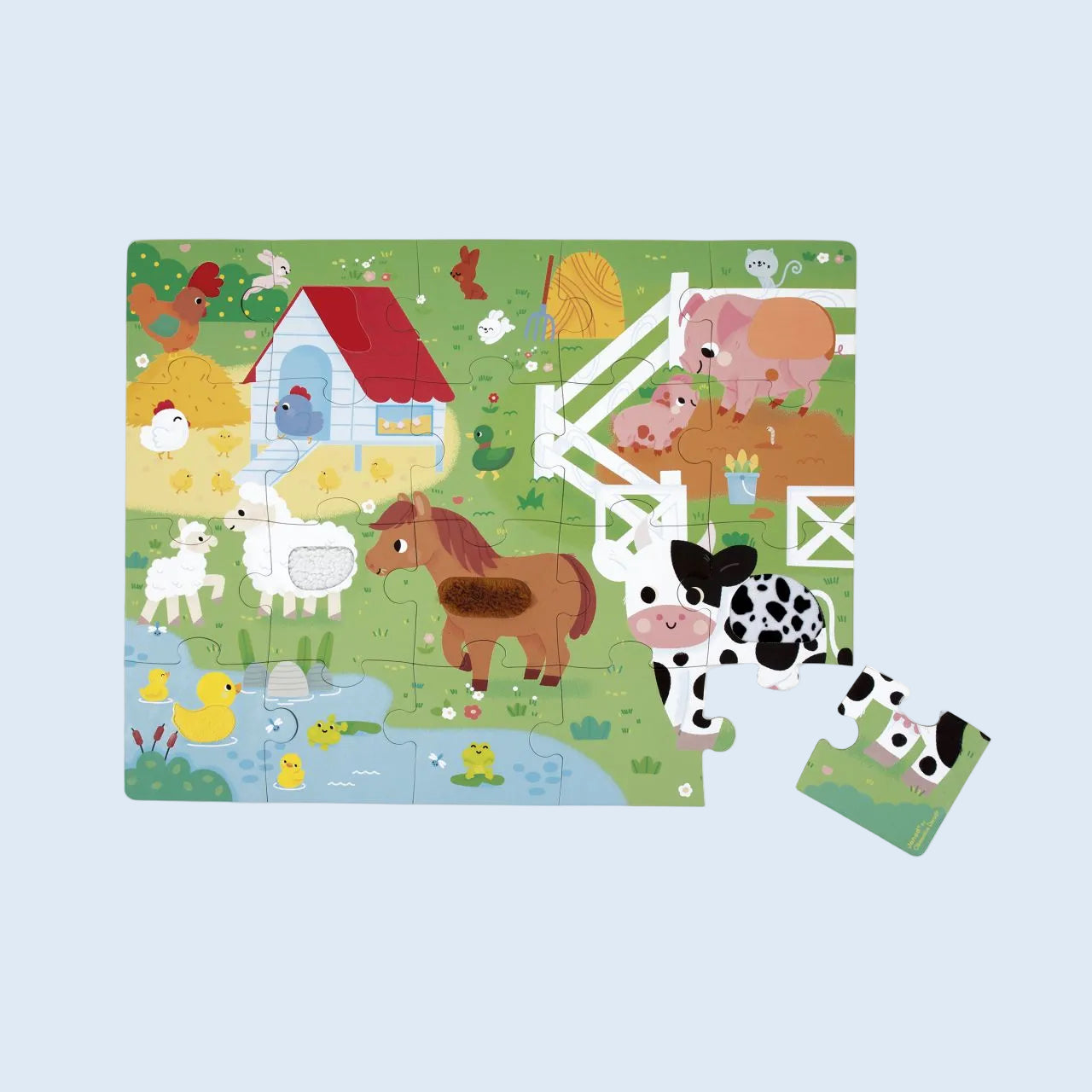 Janod Puzzle táctil Gigante La granja