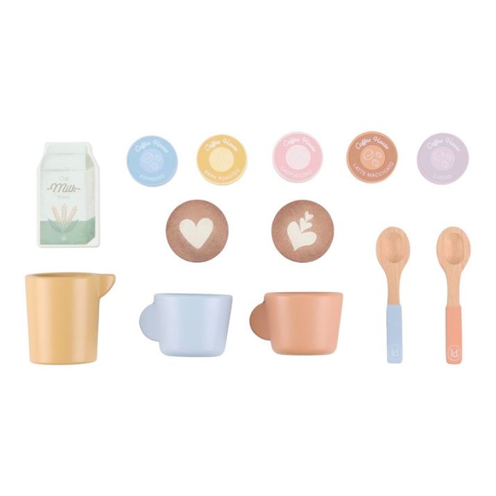 Cafetera de madera con accesorios - Little Dutch