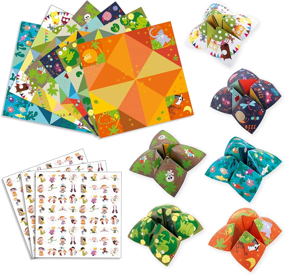 Djeco Origami Pico pico retos Verde
