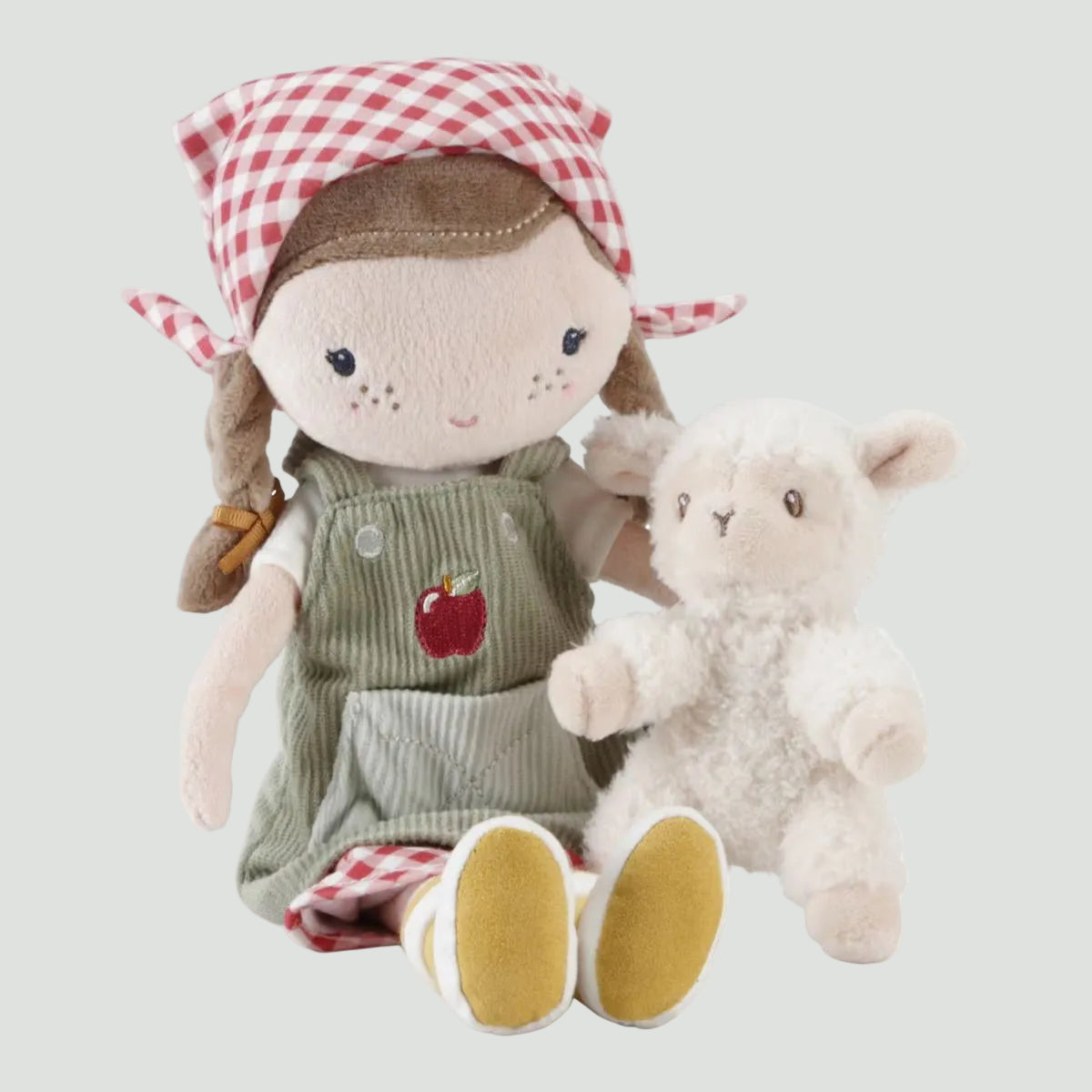Little Dutch Muñeca blandita Rosa Granjera con oveja